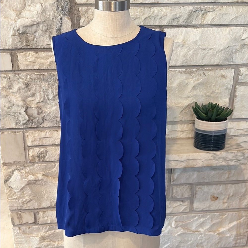 Banana Republic Blue Boxy Sleeveless Tank Top